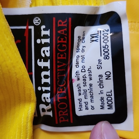 NIB Rainfair 3pc Men's Waterproof Rain Suit - Picture 8 of 16